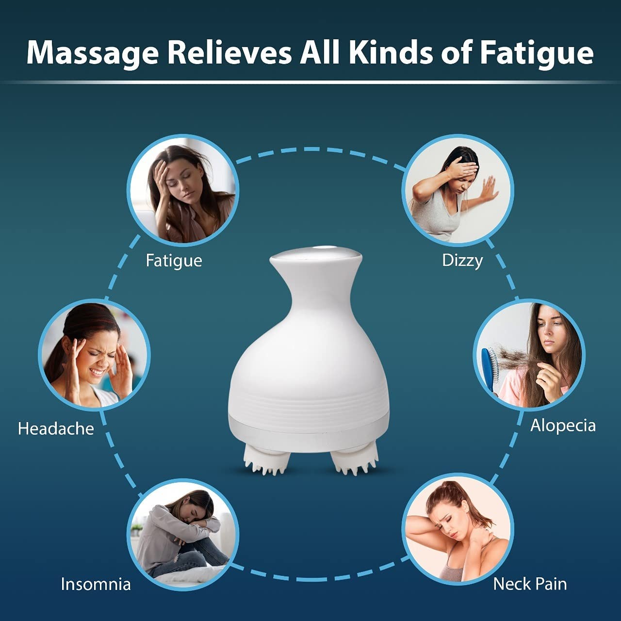 Electric Scalp Massage USB Scalp Massager with 76 Massage Spots