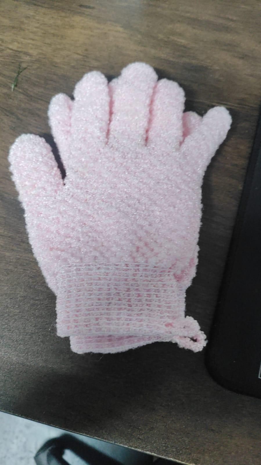 LuxScrub Five-Finger Bath Gloves: Ultimate Exfoliation
