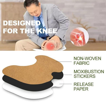 ReliefHerb Knee Plaster: Herbal Pain-Relief Stickers (Pack of 12)