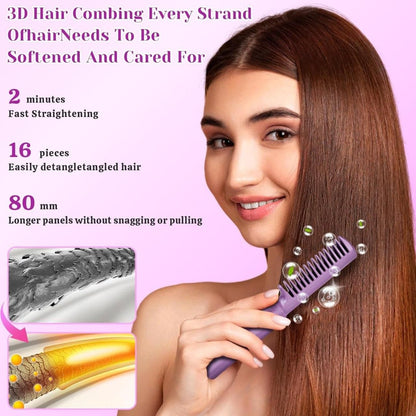 StylePro Mini Hair Straightener: Cordless & Rechargeable Hot Comb