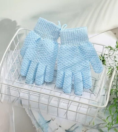LuxScrub Five-Finger Bath Gloves: Ultimate Exfoliation