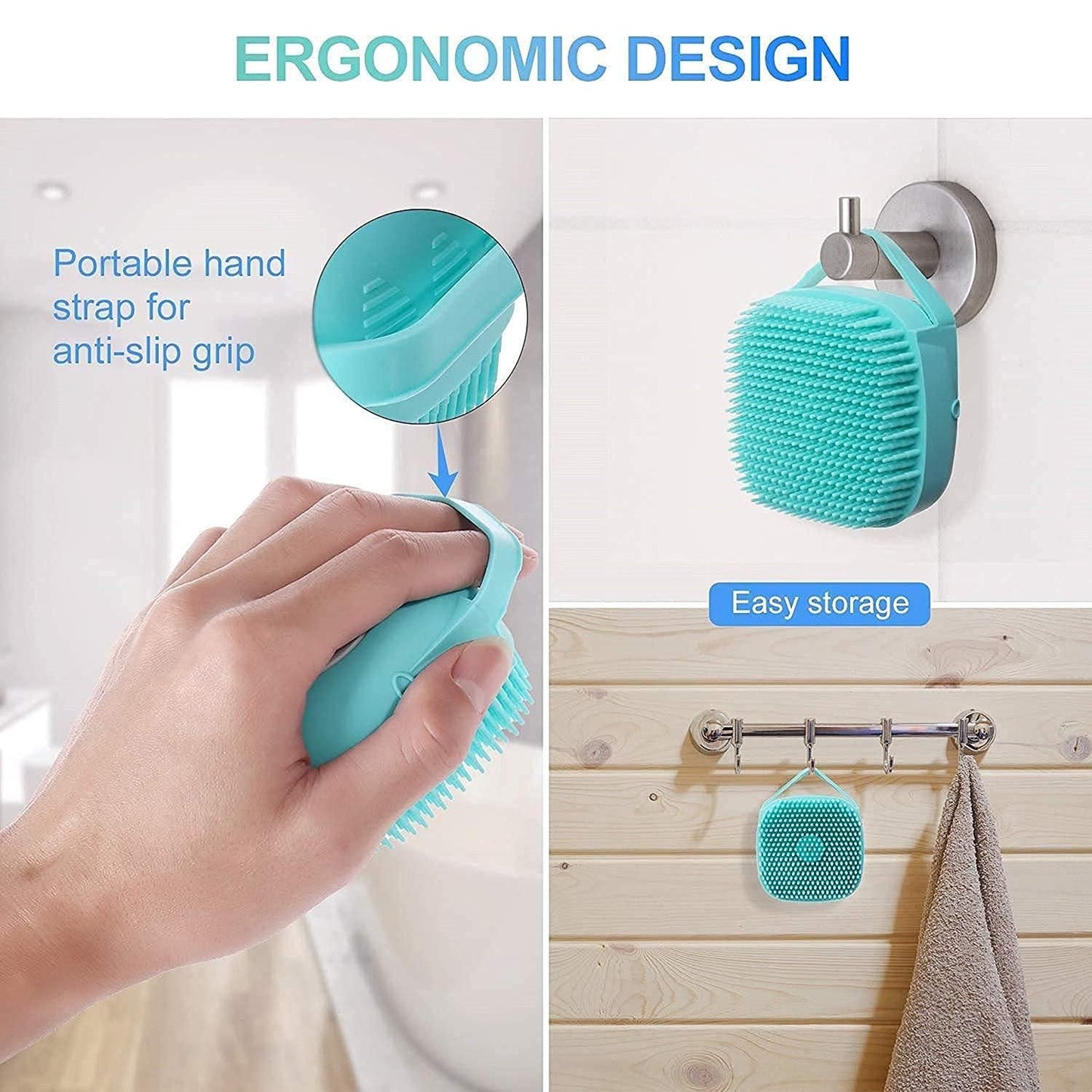 GentleTouch Soft Silicone Bath Brush