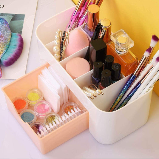 GlamStash 6-Slot Beauty Organizer with Mini Drawer