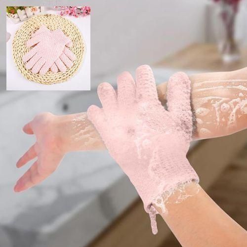 LuxScrub Five-Finger Bath Gloves: Ultimate Exfoliation