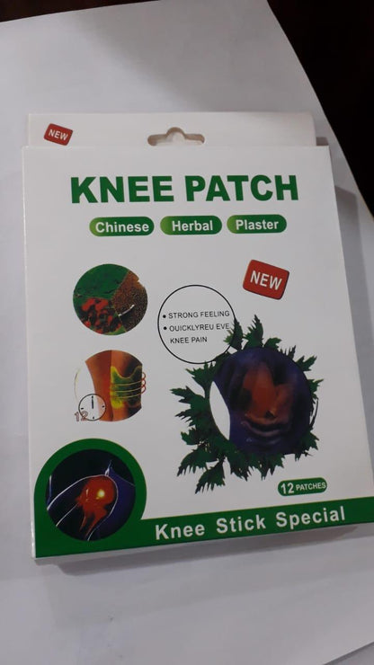 ReliefHerb Knee Plaster: Herbal Pain-Relief Stickers (Pack of 12)